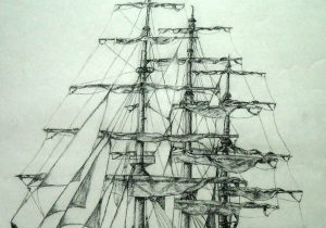 300x210 Pirate Ship Pencil Sketch Speed Drawing Black Pearl - Black Pearl Ship Drawing