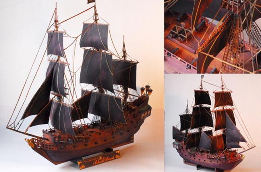 Black Pearl Ship Drawing at PaintingValley.com | Explore collection of ...