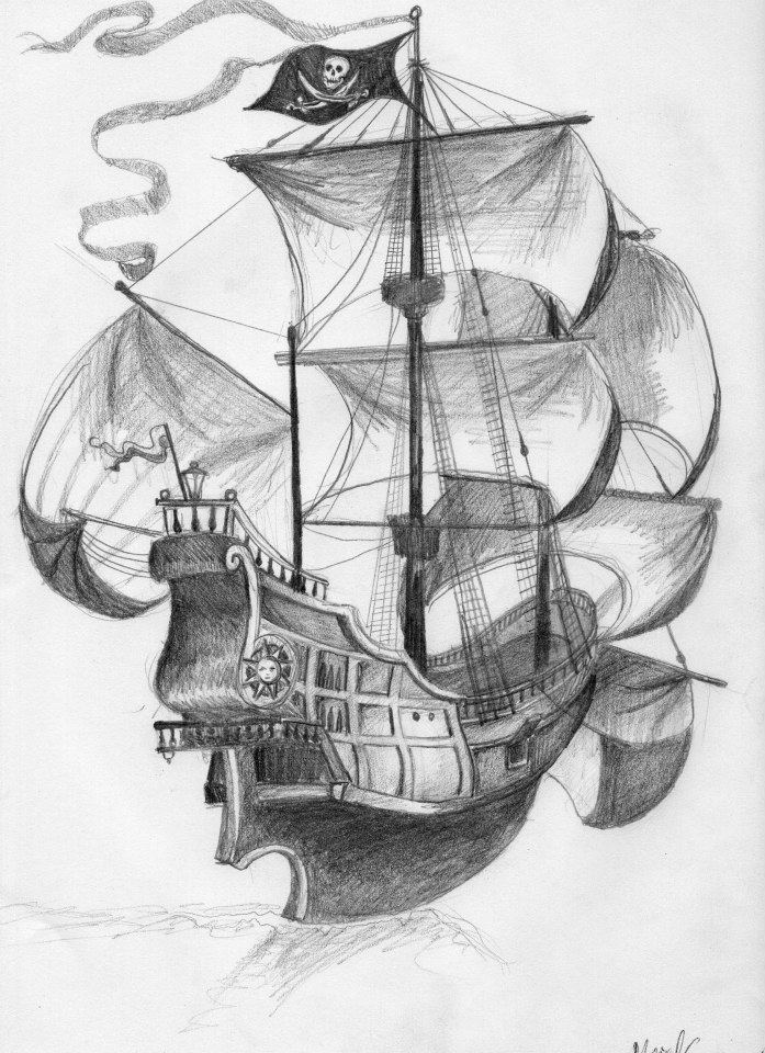 Black Pearl Ship Drawing at Explore