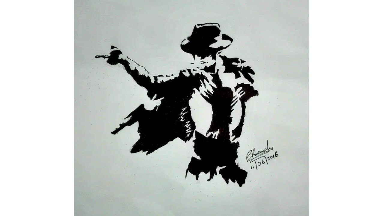 1280x720 Drawing Michael Jackson - Black Pen Drawings