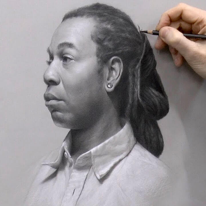 720x720 going dark with a new kind of pencil vitruvian fine art studio - Black Pencil Drawing