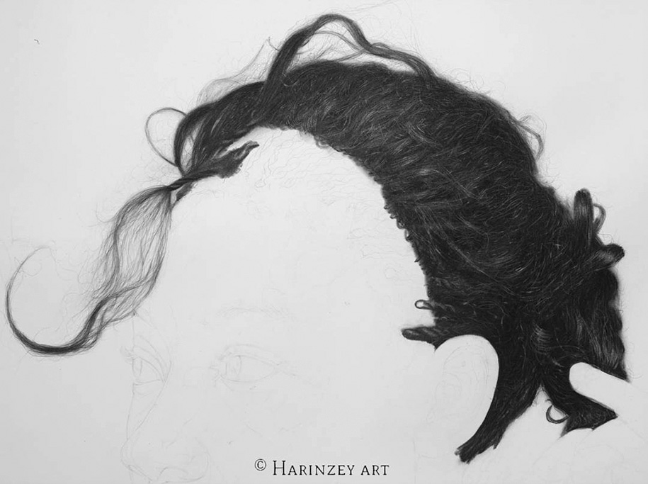 915x683 hyperrealistic pencil drawings - Black Pencil Drawing