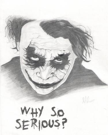 375x468 pencil drawing of heath ledger drawing - Black Pencil Drawing