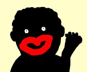 300x250 All Black People Have Huge Lips Drawing - Black People Drawings