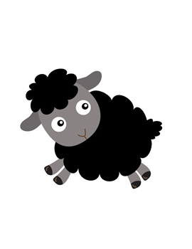 270x350 Baa Baa Black Sheep Night Light - Black Sheep Drawing