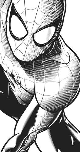 264x500 events spiderman spiderman - Black Spiderman Drawing