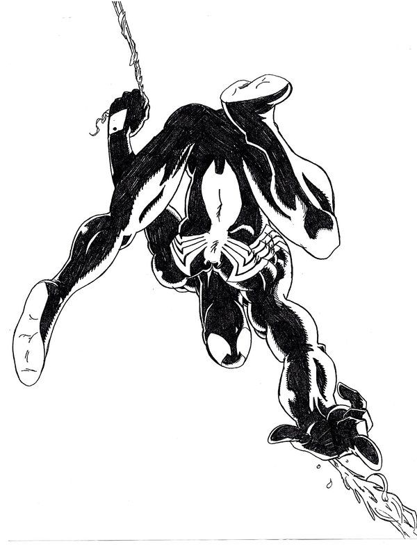 600x790 spider man trying to get rid of the black suit description - Black Spiderman Drawing