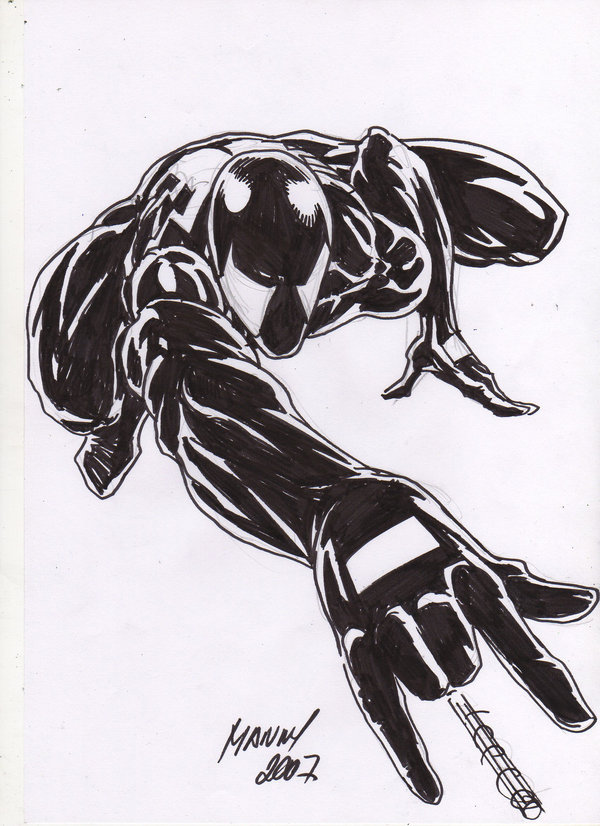 Black Spiderman Drawing at Explore collection of