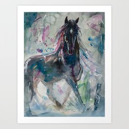 264x264 black stallion art prints - Black Stallion Drawing