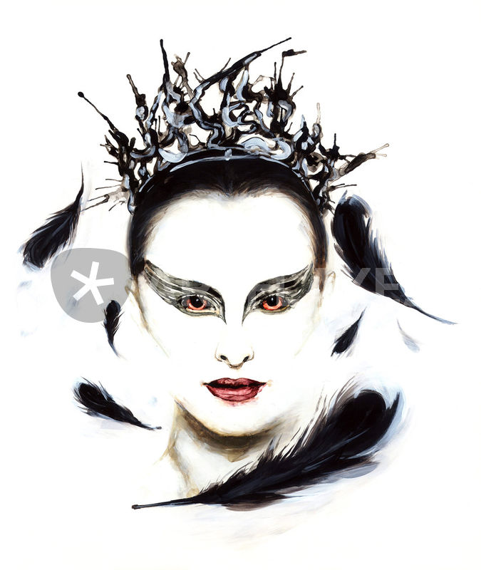 675x800 Black Swan Graphicillustration Art Prints And Posters - Black Swan Drawing