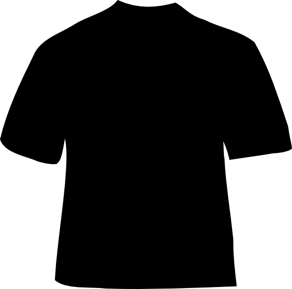 600x594 T Shirt Clip Art Free Vector In Open Office Drawing - Black T Shirt Drawing