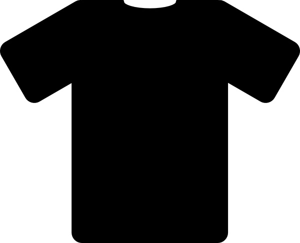 600x486 Black T Shirt Clip Art Free Vector In Open Office Drawing - Black T Shirt Drawing