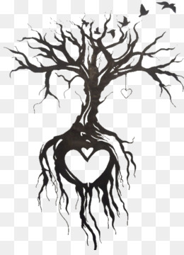 260x360 Tree Sketch Png - Black Tree Drawing