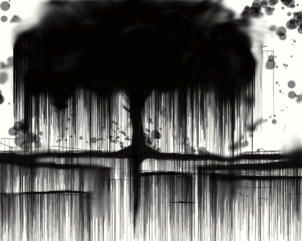 1000x800 Black Tree - Black Tree Drawing