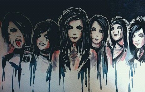 465x296 drawing from the black veil brides on we heart it - Black Veil Brides Drawings