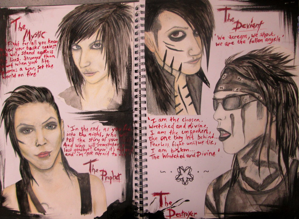 1024x750 black veil brides best drawing ever - Black Veil Brides Drawings
