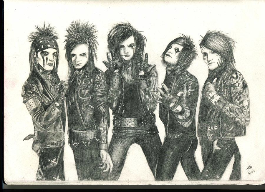 900x654 black veil brides drawing - Black Veil Brides Drawings