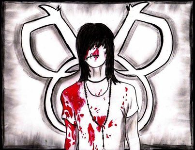 403x309 knives and pens drawing shared - Black Veil Brides Logo How Drawing