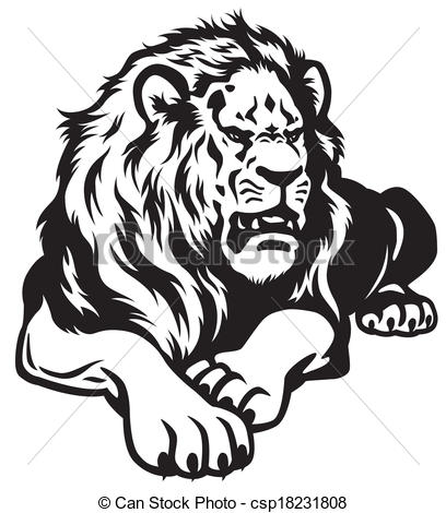 408x470 Lion Black White Lion Black And White Illustration - Black White Drawing