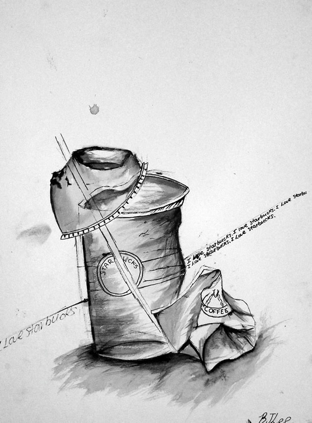 630x853 Still Life Drawing Ideas For Art Students - Black White Drawing