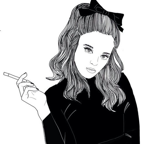 500x495 Images About Drawing On We Heart It See More About Draw - Black White Drawing