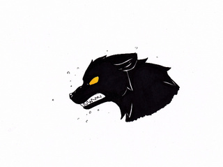 320x239 day draw something scary i adore wolves but i was surrounded - Black Wolf Drawing