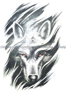 212x300 us seller, fake face black wolf totem men boy large arm - Black Wolf Drawing