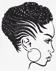 Black Woman Drawing