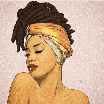 400x400 Beautiful Woman Draw Tatouages Art, Black Women Art - Black Woman Drawing