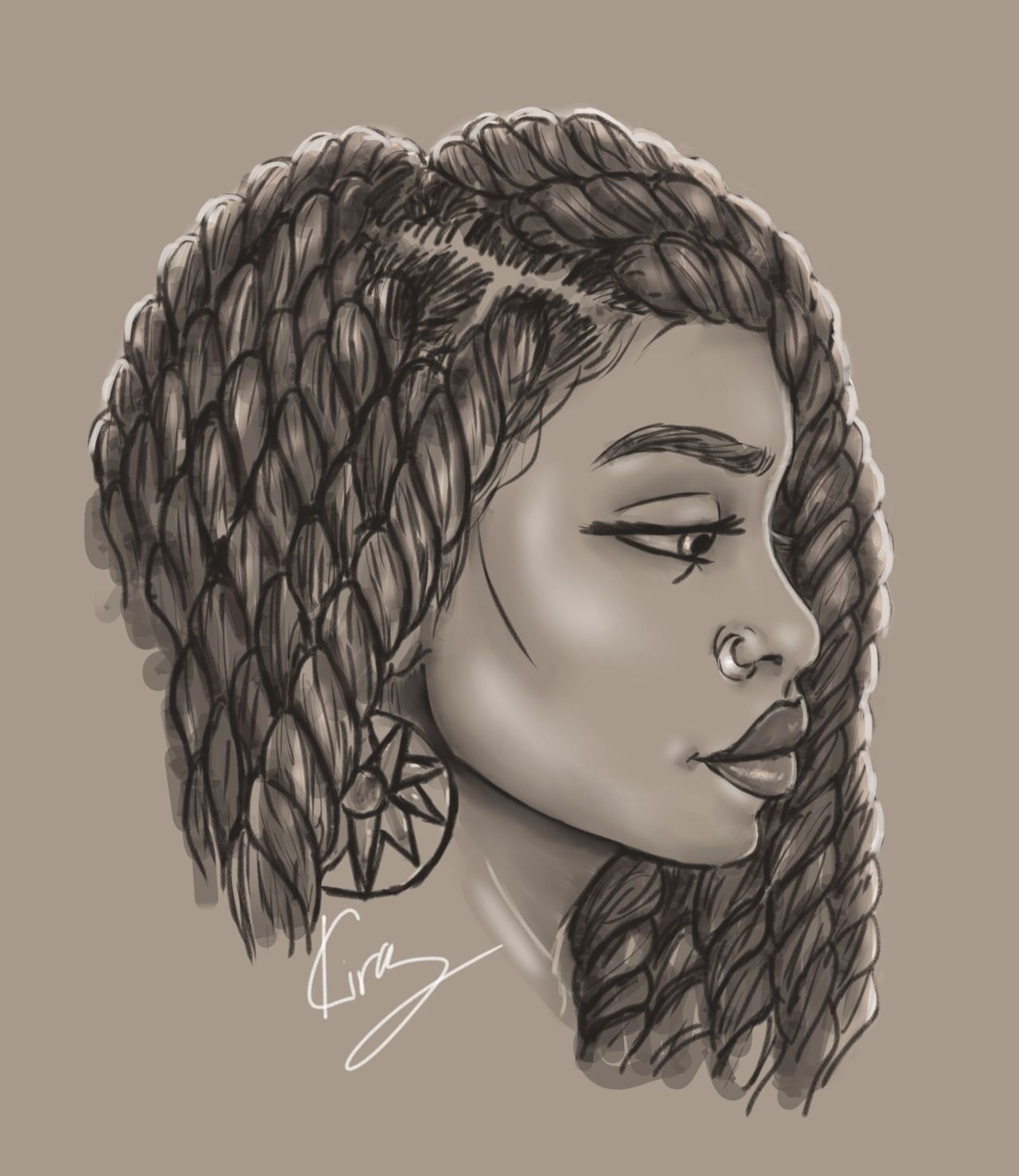 1280x1477 Black Women Art! Cool Drawings And Art - Black Woman Drawing