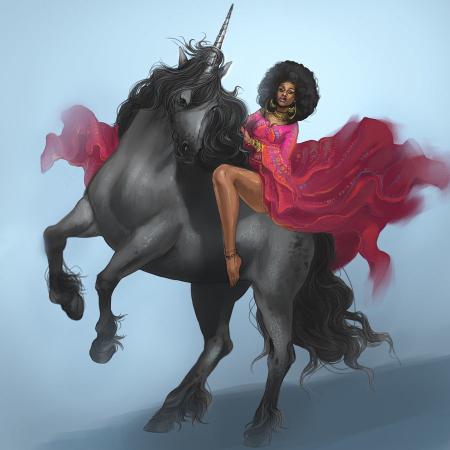 900x900 Entry - Black Woman Drawing