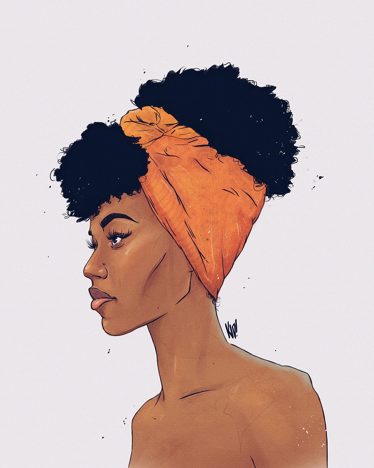 1200x1500 stella - Black Woman Drawing