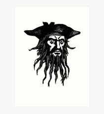 210x230 blackbeard drawing art prints redbubble - Blackbeard Drawing
