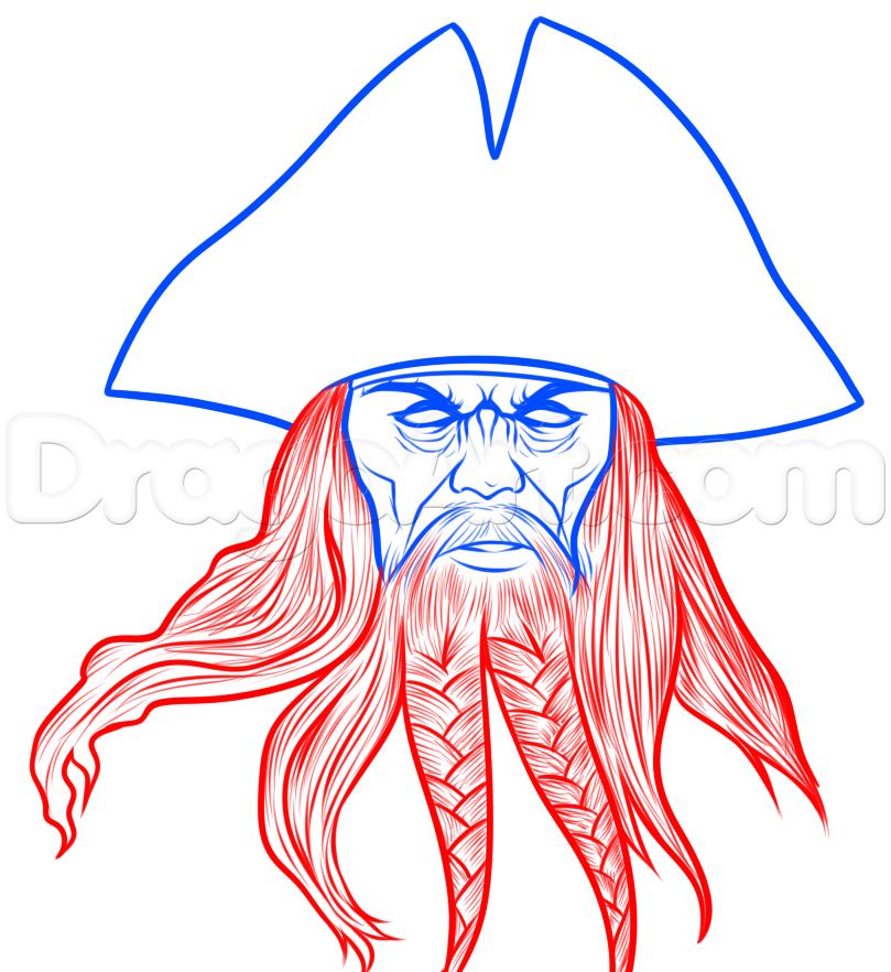 809x882 drawing blackbeard, step - Blackbeard Drawing
