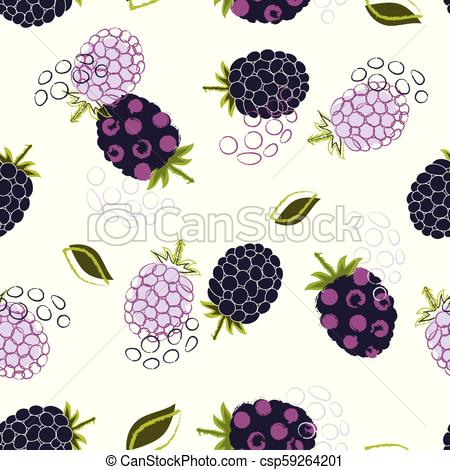 450x470 abstract pattern with blackberry abstract seamless pattern - Blackberry Fruit Drawing