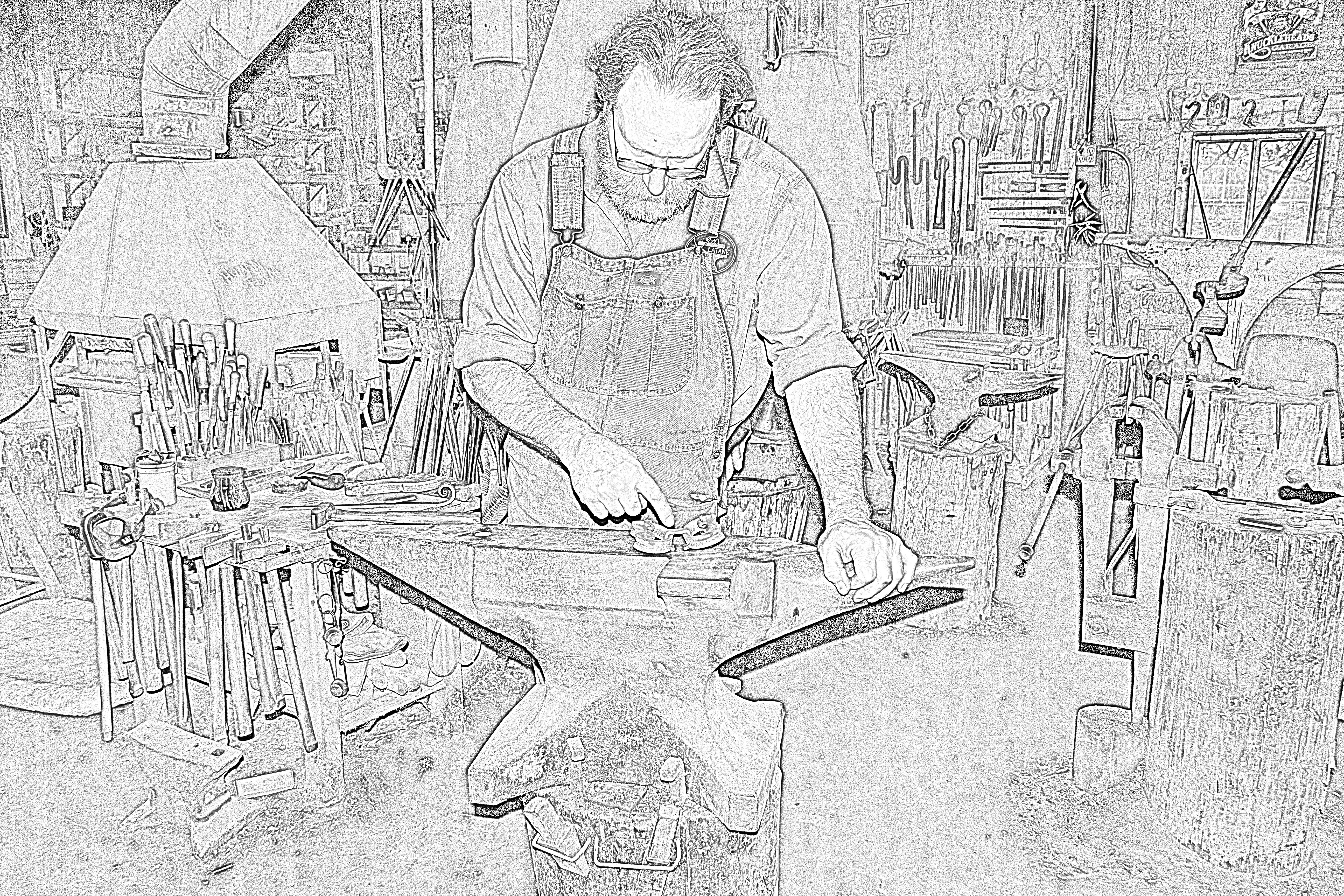 Blacksmith Drawing at Explore collection of