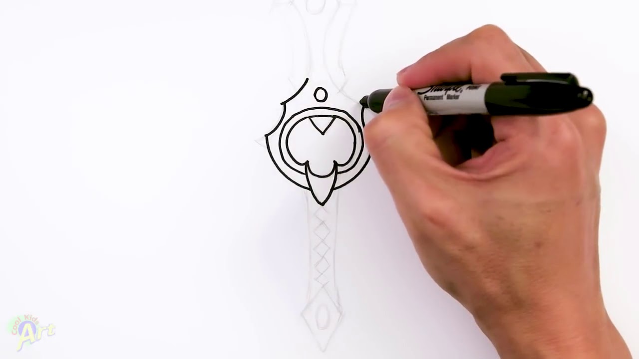 1280x720 how to draw the infinity blade fortnite - Blade Drawing