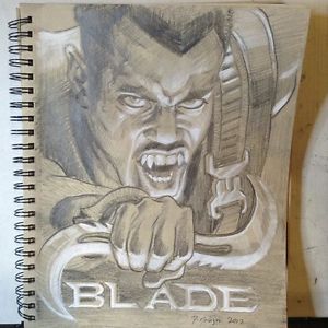 300x300 blade wesley snipes portrait drawing ebay - Blade Drawing