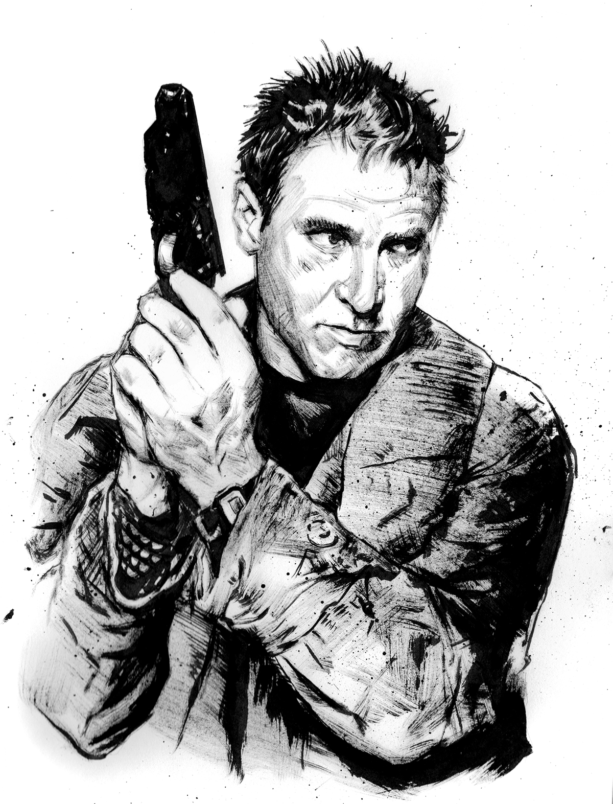 1200x1573 blade runner on fit portfolios - Blade Runner Drawing