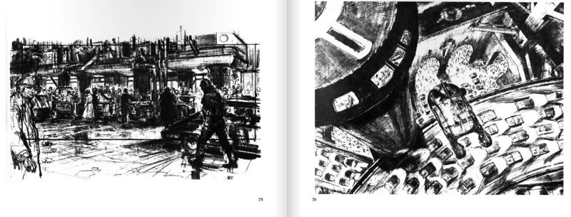 800x305 blade runner production drawings boing boing - Blade Runner Drawing
