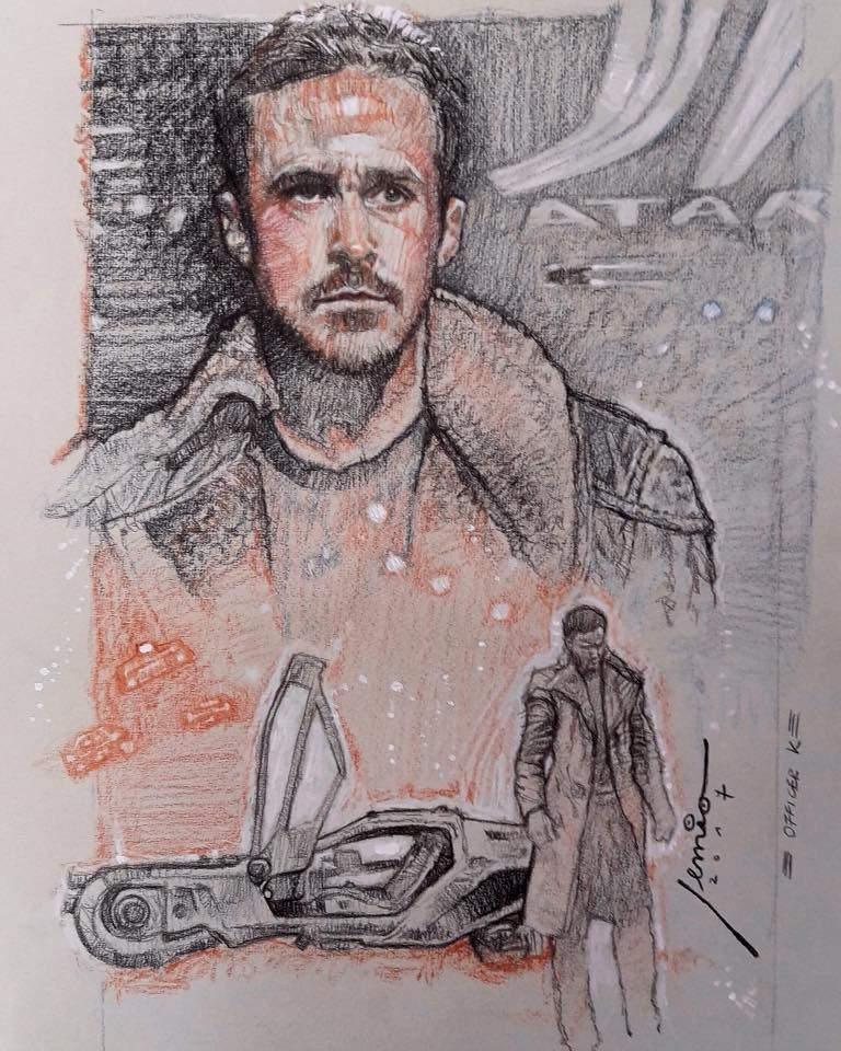 768x960  - Blade Runner Drawing