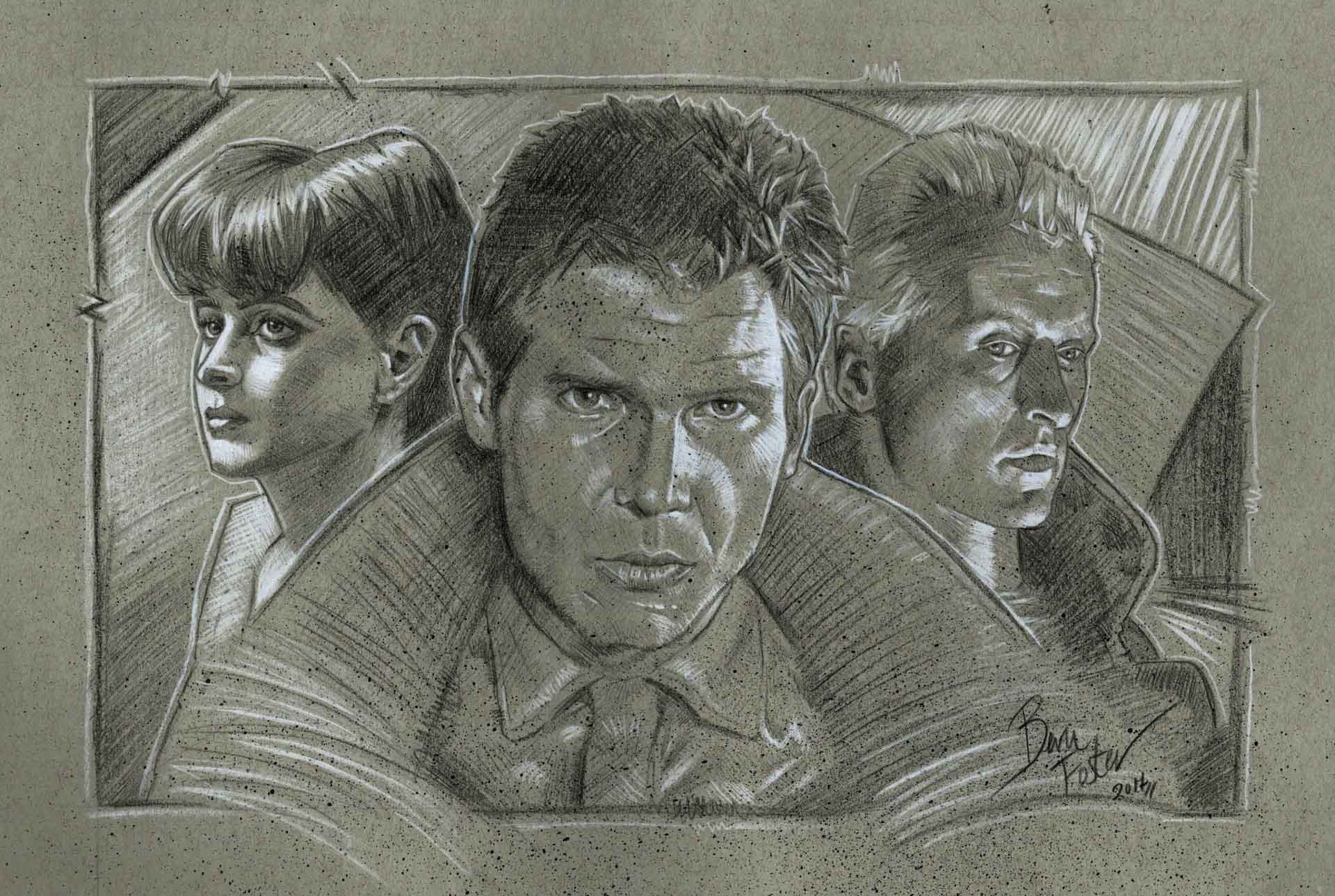 1920x1289 Artstation - Blade Runner Drawing