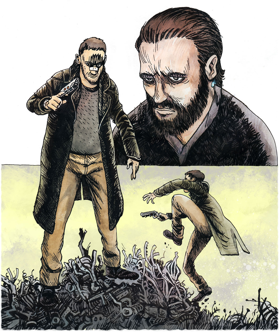 1169x1394 john welding illustrator blade runner - Blade Runner Drawing