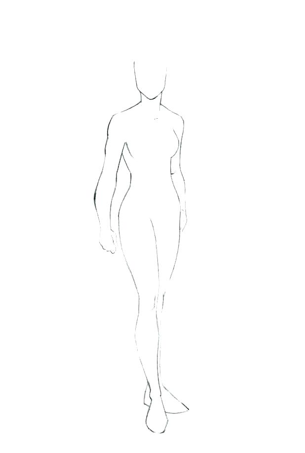 618x916 blank body coloring - Blank Body Drawing