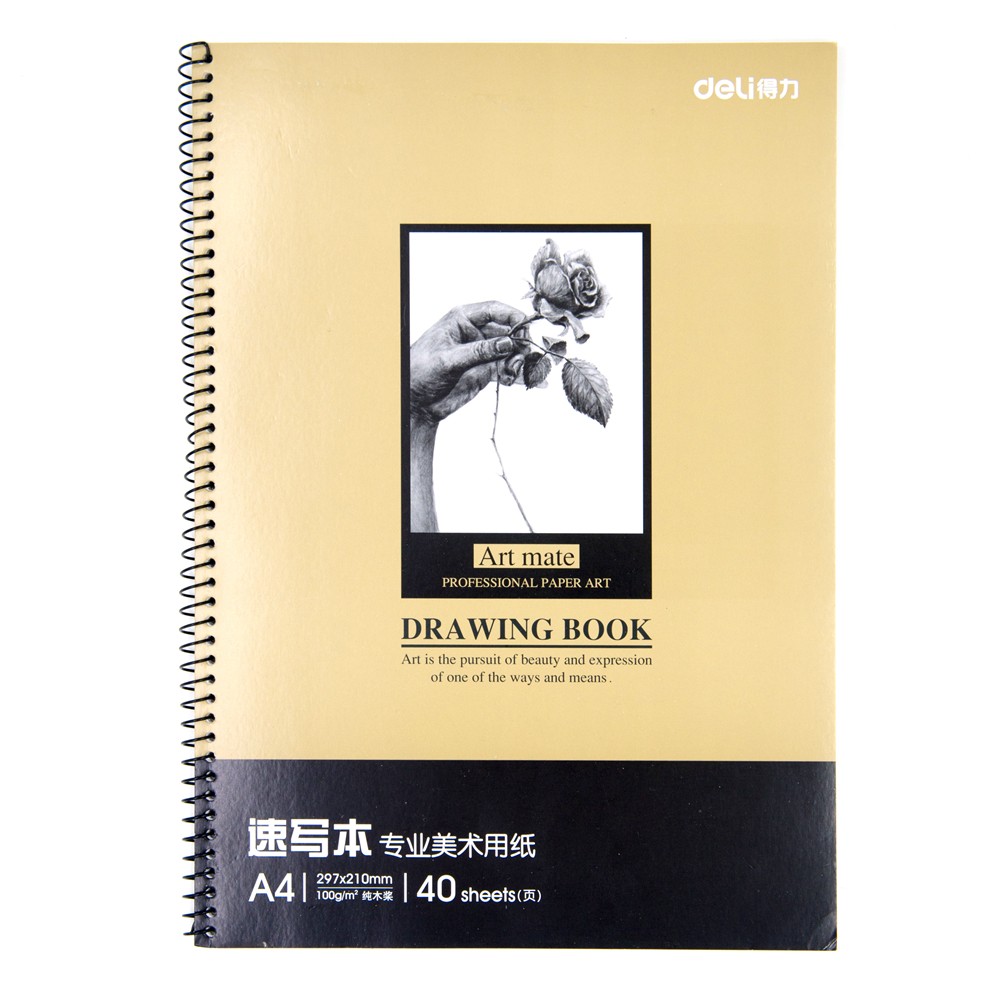 1000x1000 Large Acid Free Spiral Sketchbook Drawing Book Sheets White - Blank Drawing Book