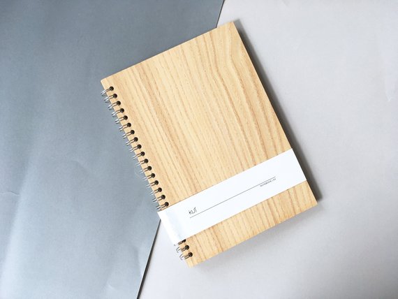 570x428 natural wood notebook size ash sketchbook blank book etsy - Blank Drawing Book