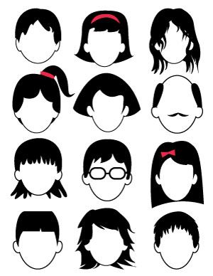 300x388 blank faces drawing page - Blank Drawing For Kids