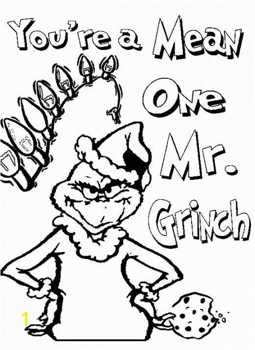 520x715 Christmas Coloring Pages For Little Kids Grinch Christmas - Blank Drawing For Kids