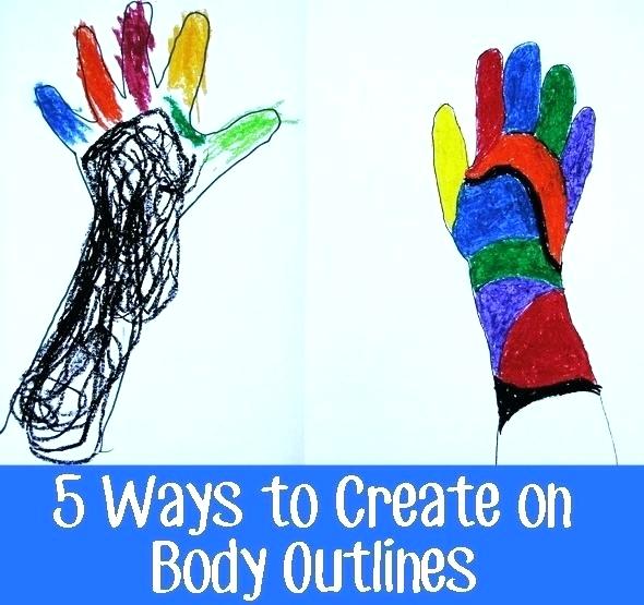 590x555 Kid Body Outline Printable Boy Anime Girl Woman Template Drawing - Blank Drawing Of Human Body