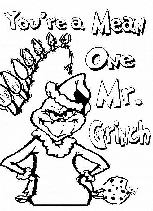 494x679 Printable Coloring Pages About Christmas Grinch Christmas - Blank Drawing Page